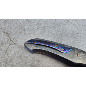 RAPTOR ZDP авторський складаний ніж ручної роботи Androshchuk Knives, сталь ZDP-189, 67 HRC . Photo 2